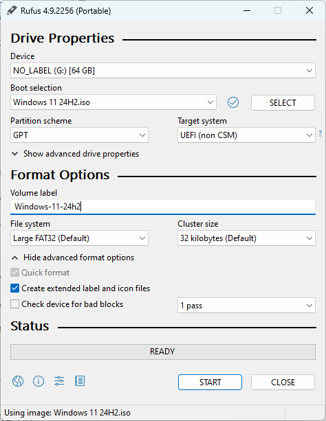 windows 11 from usb flash