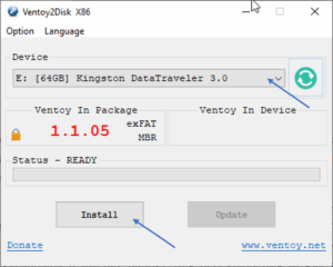 Ventoy multiboot USB