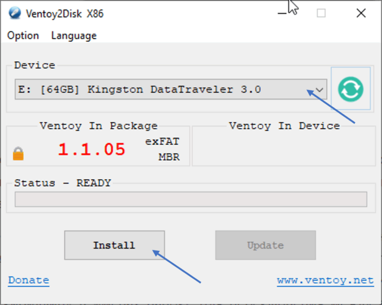 Ventoy multiboot USB