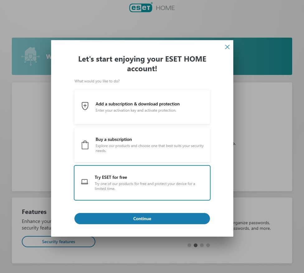 Try ESET for free