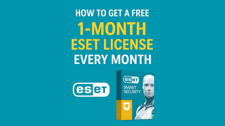 How to Get a Free 1-Month ESET License