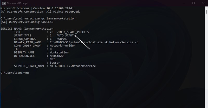 sc.exe config lanmanworkstation