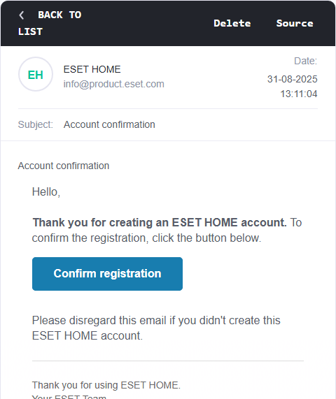 Confirm your email