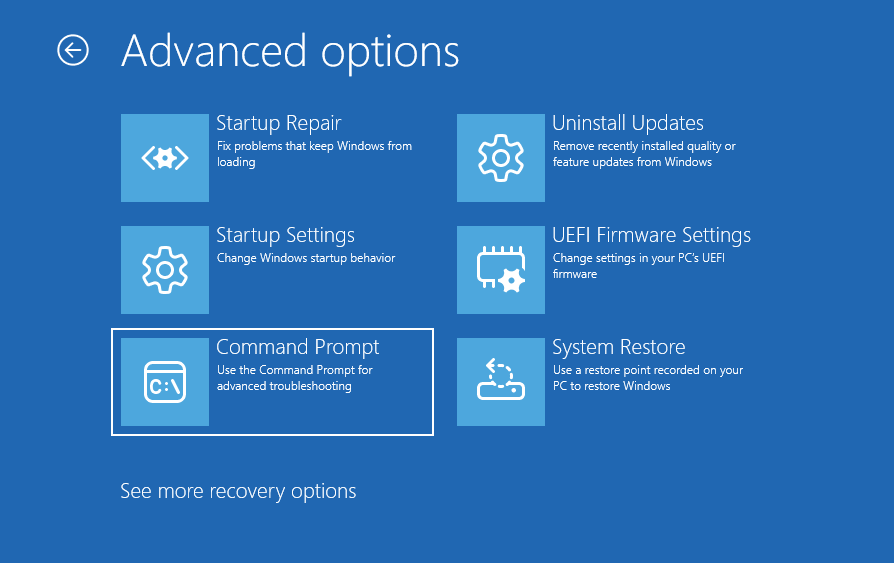 Windows Recovery Environment