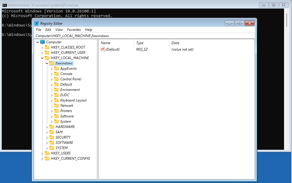 Regedit Load Hive