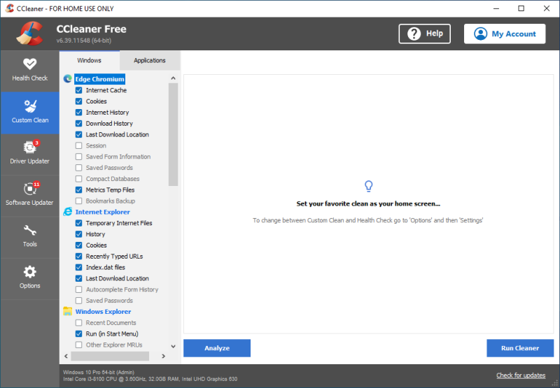 CCleaner is the number-one tool for optimizing your PC