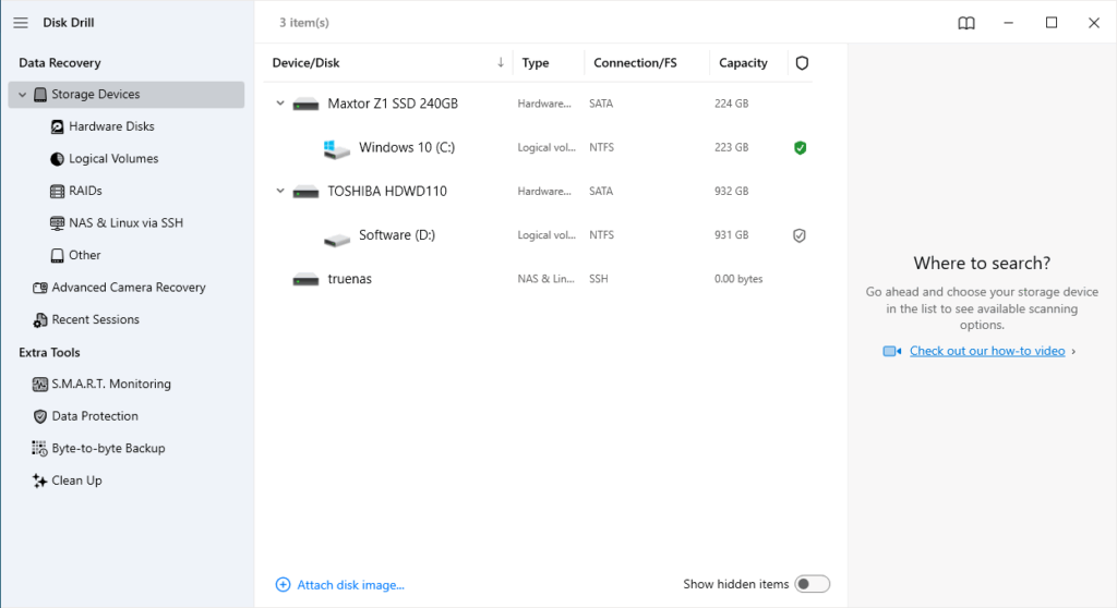Recover deleted, lost, or damaged data, personal or business documents, music, photos, videos, and other files from internal, external and virtual hard drives.