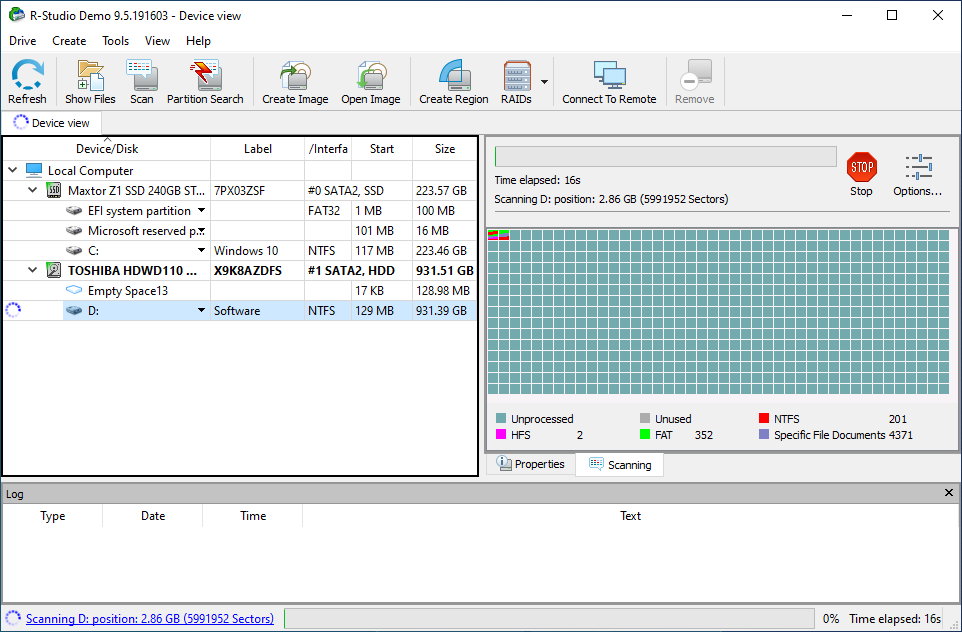Professional Data Recovery Software R-STUDIO