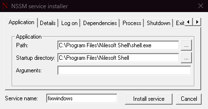 NSSM - the Non-Sucking Service Manager