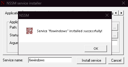 Managing Your Service in Windows