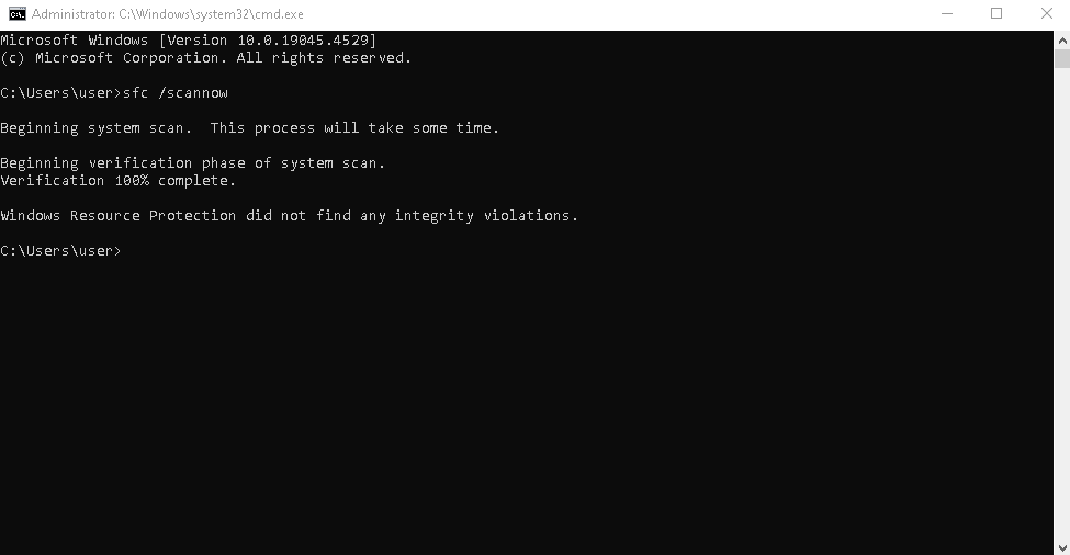 Scan the System for Errors