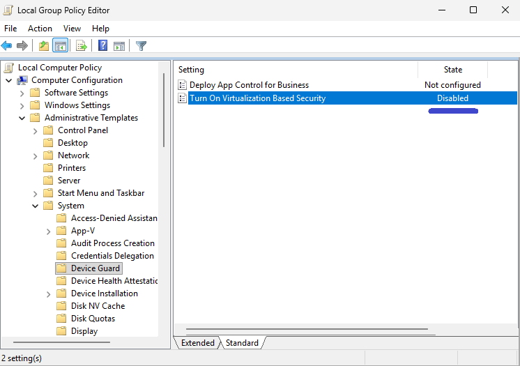 Group Policy Editor