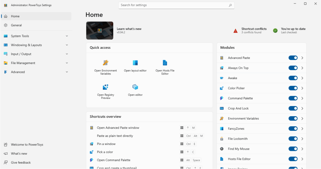 Microsoft PowerToys: Utilities to customize Windows