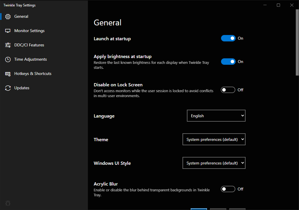Twinkle Tray lets you easily manage the brightness levels of multiple monitors.