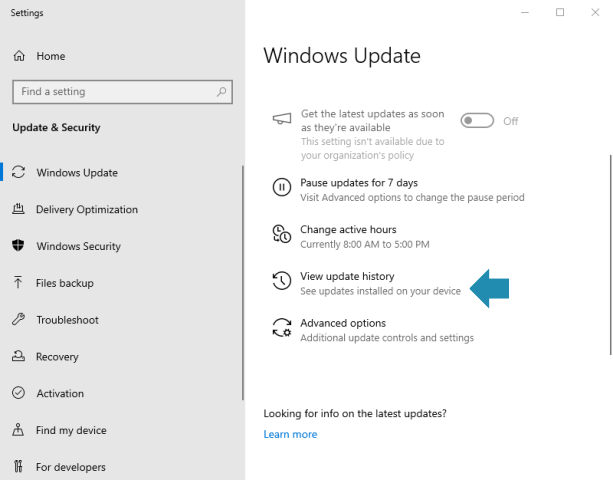 Uninstall Problematic Updates