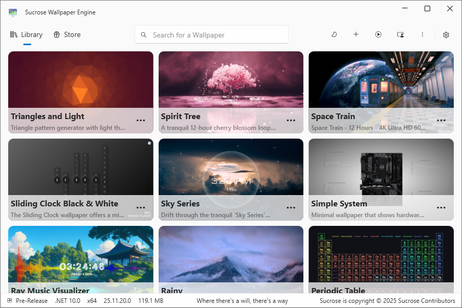Sucrose Wallpaper Engine - Bring your desktop to life